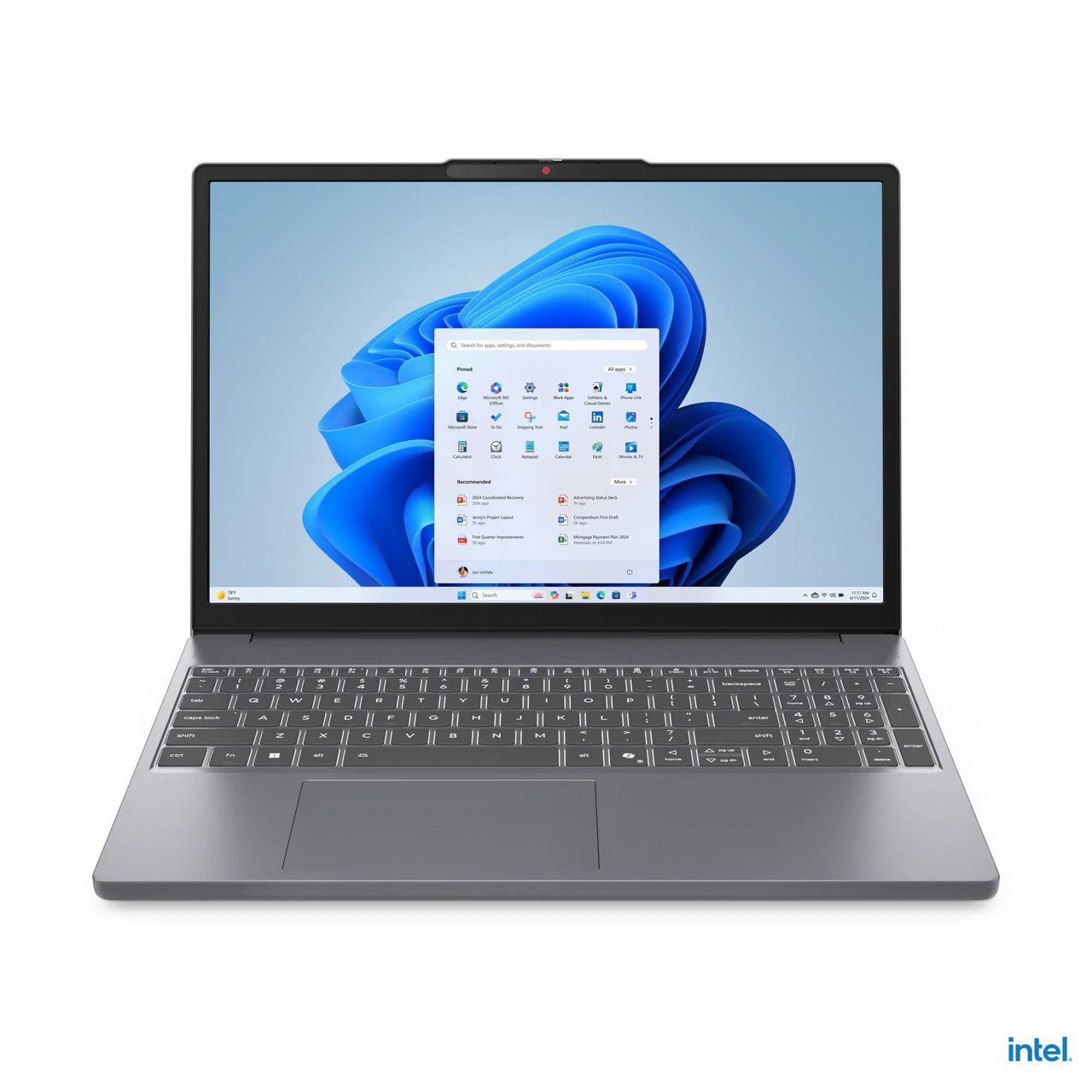 מחשב נייד Lenovo IdeaPad Slim 3 15IRH10 | מעבד i5-13420H | זיכרון 8GB | אחסון 512GB | מסך 15.3" WUXGA | ללא מערכת הפעלה | דגם 83K100TLIV | שנה אחריות – תמונה 2