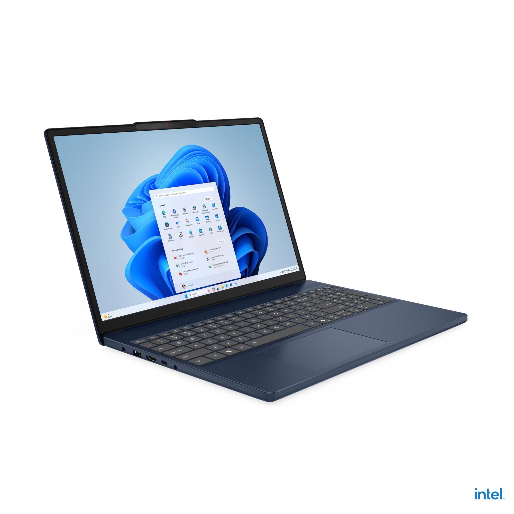 מחשב נייד Lenovo IdeaPad Slim 3 | מעבד Intel Core 3 100U | זיכרון 8GB | אחסון 512GB | מסך 15.3" | מ.ה. Win11 | דגם 83KD002LIV | שנה אחריות – תמונה 2